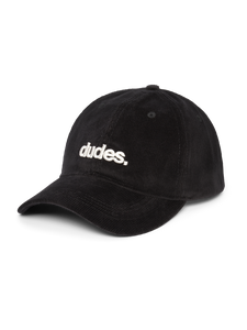 DUDES CAP | Cord Kappe Black - Dudes. Merch Part II